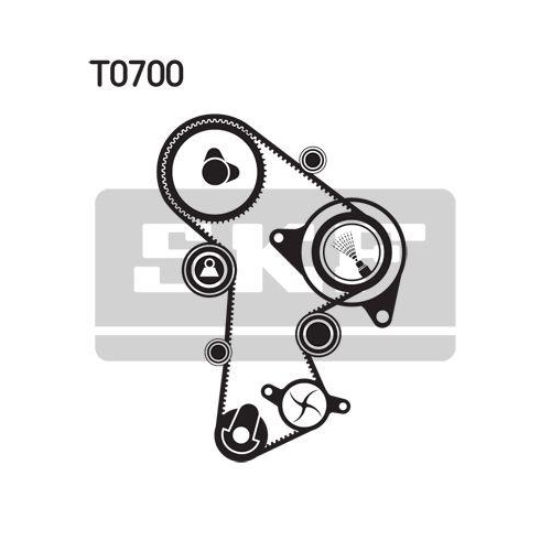 Wasserpumpe + Zahnriemensatz Skf VKMC 01148-2 f&uuml;r Audi Ford Mitsubishi Seat VW