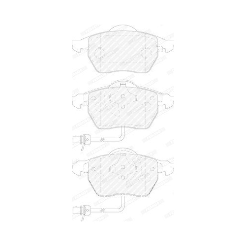 Bremsbelagsatz Scheibenbremse Ferodo FDB1717 Premier Eco Friction f&uuml;r Audi Skoda