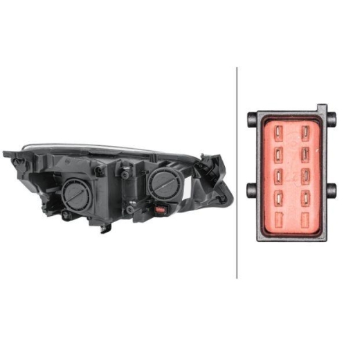 Hauptscheinwerfer Hella 1EG 010 011-351 f&uuml;r Opel General Motors Links