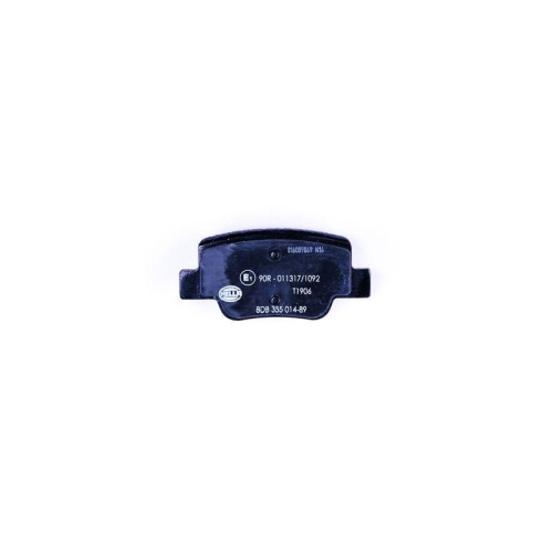 Bremsbelagsatz Scheibenbremse Hella 8DB 355 014-891 f&uuml;r Toyota Hinterachse