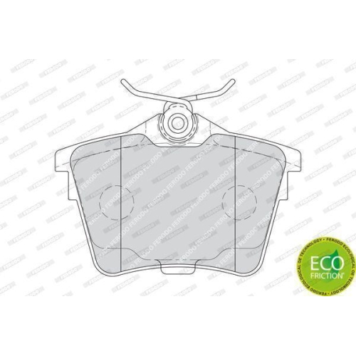Bremsbelagsatz Scheibenbremse Ferodo FDB1727 Premier Eco Friction für Citroën