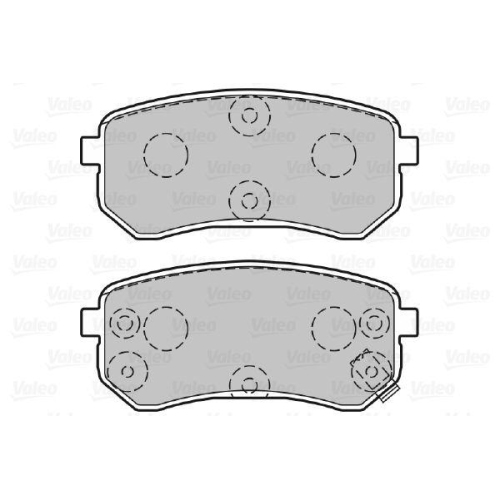 Bremsbelagsatz Scheibenbremse Valeo 301706 First f&uuml;r Hyundai Kia Naza