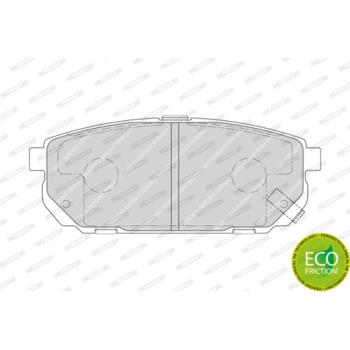 Bremsbelagsatz Scheibenbremse Ferodo FDB1736 Premier Eco Friction für Kia