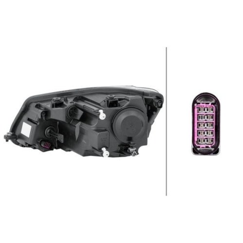 Hauptscheinwerfer Hella 1EL 010 551-021 f&uuml;r VW Rechts