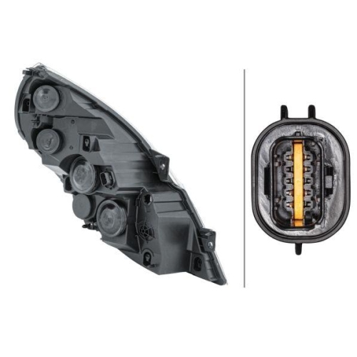 Hauptscheinwerfer Hella 1ER 010 117-091 f&uuml;r Renault Links