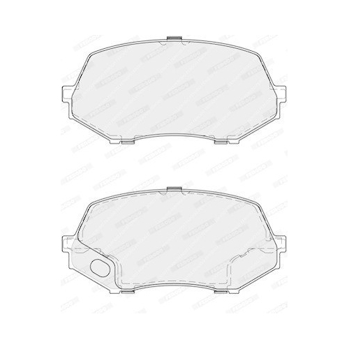 Bremsbelagsatz Scheibenbremse Ferodo FVR4253 Premier Eco Friction f&uuml;r Mitsubishi