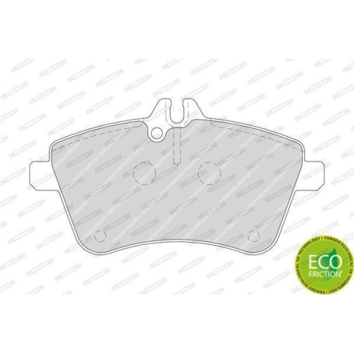 Bremsbelagsatz Scheibenbremse Ferodo FDB1750 Premier Eco Friction f&uuml;r