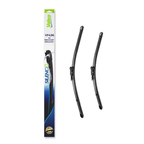 Wischblatt Valeo 574636 Silencio Flat Blade Set für Smart Vorne