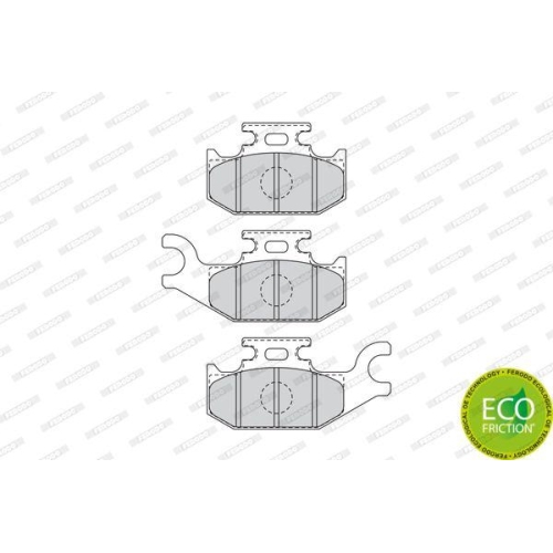 Bremsbelagsatz Scheibenbremse Ferodo FDB4614 Premier Eco Friction f&uuml;r Renault