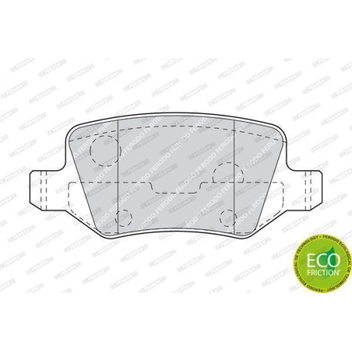 Bremsbelagsatz Scheibenbremse Ferodo FDB1782 Premier Eco Friction f&uuml;r
