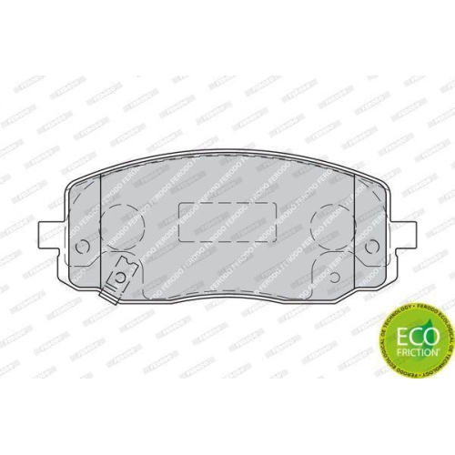 Bremsbelagsatz Scheibenbremse Ferodo FDB1783 Premier Eco Friction f&uuml;r Hyundai