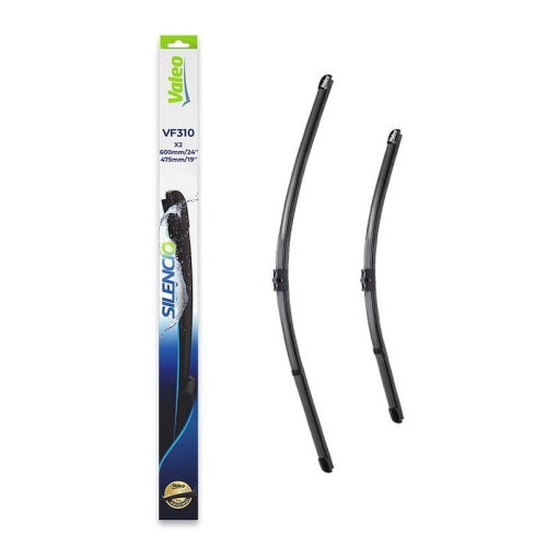 Wiper Blade Valeo 574346 Silencio Flat Blade Set for Audi Seat Skoda VW Vw (svw)