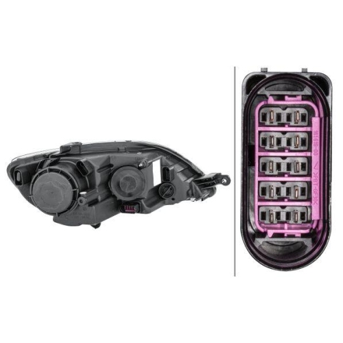 Hauptscheinwerfer Hella 1EE 009 948-051 f&uuml;r VW Links