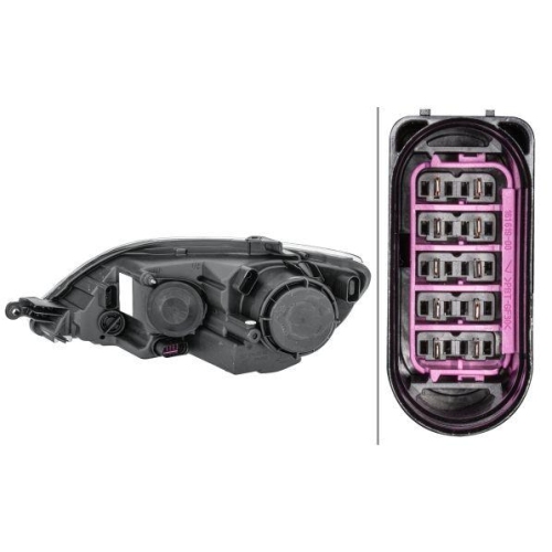 Hauptscheinwerfer Hella 1EE 009 948-061 f&uuml;r VW Rechts