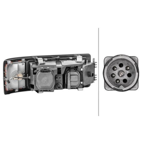 Hauptscheinwerfer Hella 1D3 009 027-011 f&uuml;r Man Links