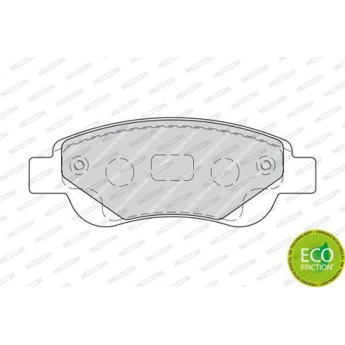 Bremsbelagsatz Scheibenbremse Ferodo FDB1790 Premier Eco Friction für Citroën