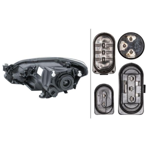 Hauptscheinwerfer Hella 1EJ 010 670-061 für VW Rechts