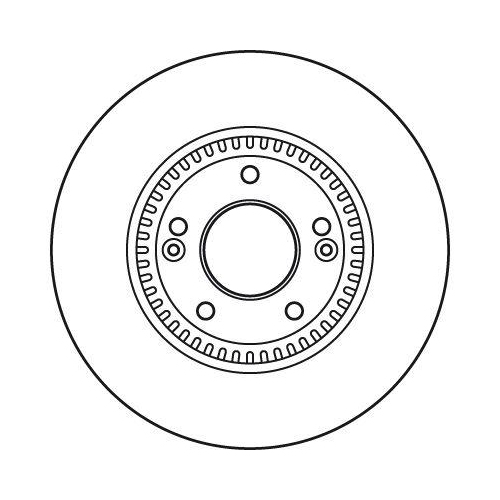 Bremsscheibe Trw DF6108S Trw Single f&uuml;r Hyundai Kia Vorderachse