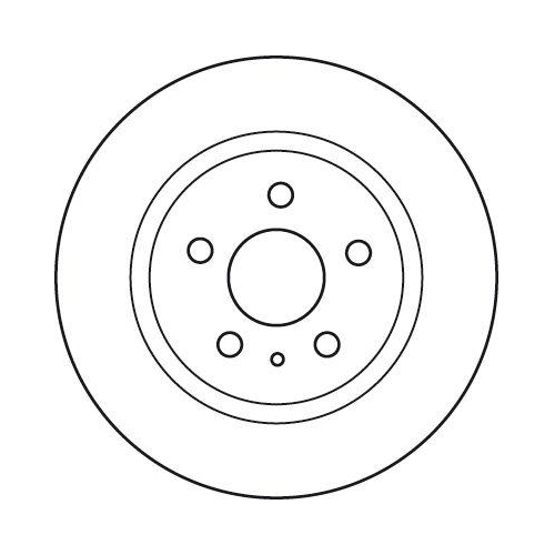 Bremsscheibe Trw DF6112 f&uuml;r Vauxhall Opel Saab Hinterachse