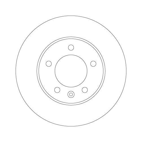 Bremsscheibe Trw DF6120 f&uuml;r Vauxhall Nissan Opel Renault Hinterachse