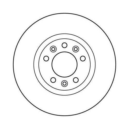 Bremsscheibe Trw DF6121 f&uuml;r Citro&euml;n Peugeot Vorderachse