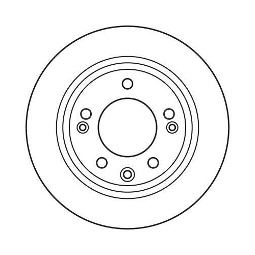 Bremsscheibe Trw DF6123 f&uuml;r Hyundai Kia Hinterachse