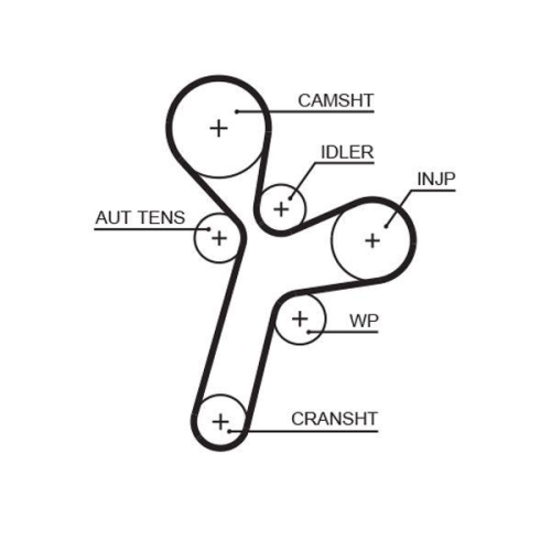 Wasserpumpe + Zahnriemensatz Gates KP15634XS Powergrip&trade; f&uuml;r Opel