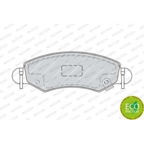 Bremsbelagsatz Scheibenbremse Ferodo FDB1811 Premier Eco Friction f&uuml;r Subaru