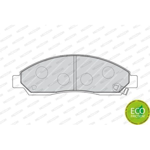 Bremsbelagsatz Scheibenbremse Ferodo FDB1816 Premier Eco Friction f&uuml;r Isuzu
