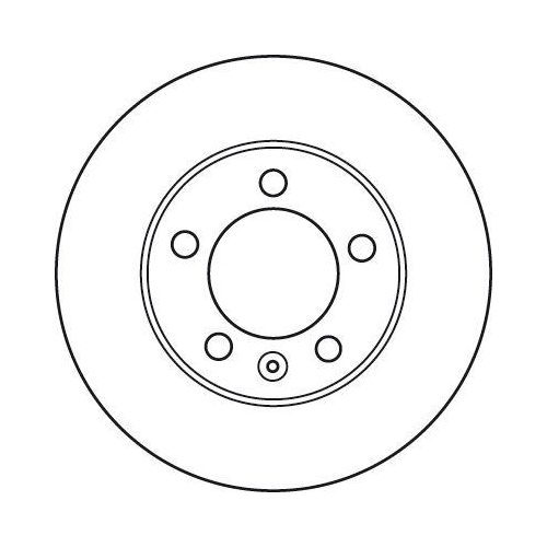 Bremsscheibe Trw DF6131S Trw Single f&uuml;r Vauxhall Nissan Opel Renault Vorderachse