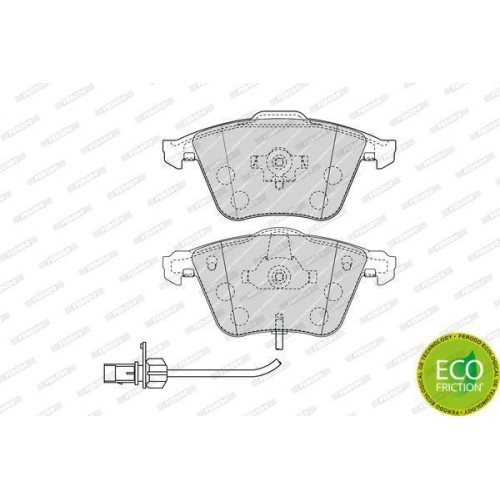 Bremsbelagsatz Scheibenbremse Ferodo FDB1827 Premier Eco Friction f&uuml;r Audi VW