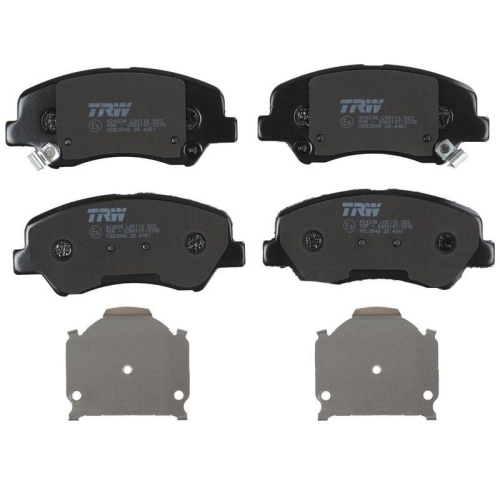 Bremsbelagsatz Scheibenbremse Trw GDB3548 Cotec f&uuml;r Hyundai Kia Kia (dyk)