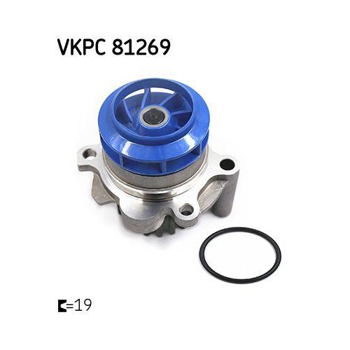 Wasserpumpe Motork&uuml;hlung Skf VKPC 81269 f&uuml;r Audi Seat Skoda VW