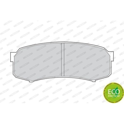 Brake Pad Set Disc Brake Ferodo FDB1021 Premier Eco Friction for Mitsubishi
