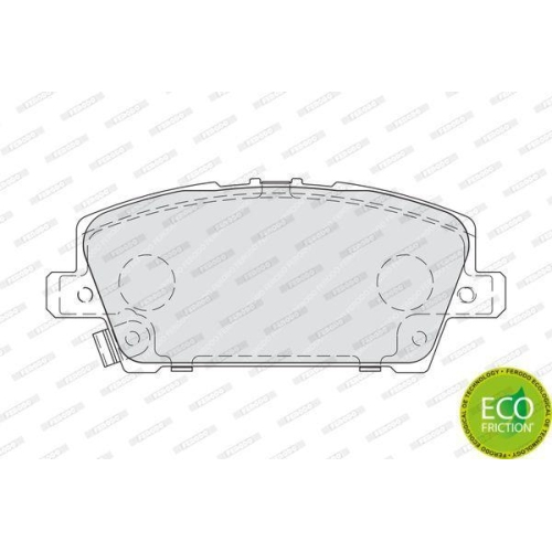 Bremsbelagsatz Scheibenbremse Ferodo FDB1859 Premier Eco Friction f&uuml;r Honda