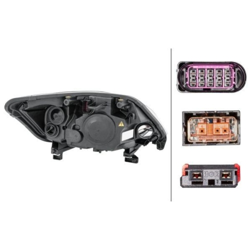 Hauptscheinwerfer Hella 1EL 009 696-751 f&uuml;r Ford Links