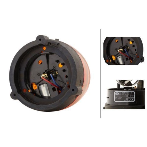 Rundumkennleuchte Hella 2RL 007 337-001 Rotafix für Daf Kässbohrer Mack Case Ih