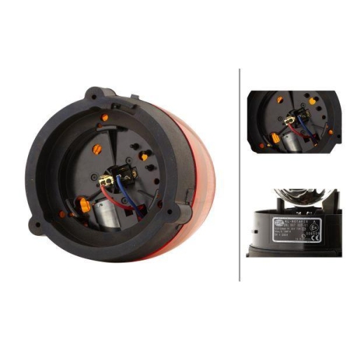 Rundumkennleuchte Hella 2RL 007 337-011 Rotafix für Aebi Audi Daf Kässbohrer Man