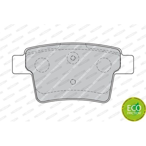 Bremsbelagsatz Scheibenbremse Ferodo FDB1885 Premier Eco Friction f&uuml;r Ford