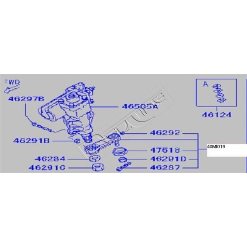 Lenkstockhebel Red-line 40MI019 f&uuml;r Mitsubishi Vorderachse