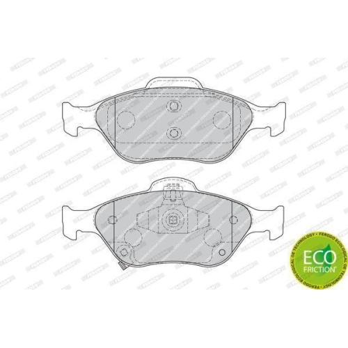 Bremsbelagsatz Scheibenbremse Ferodo FDB1890 Premier Eco Friction f&uuml;r Daihatsu