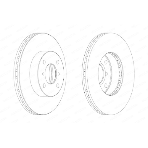 Bremsscheibe Ferodo DDF1396 Premier f&uuml;r Suzuki Vorderachse