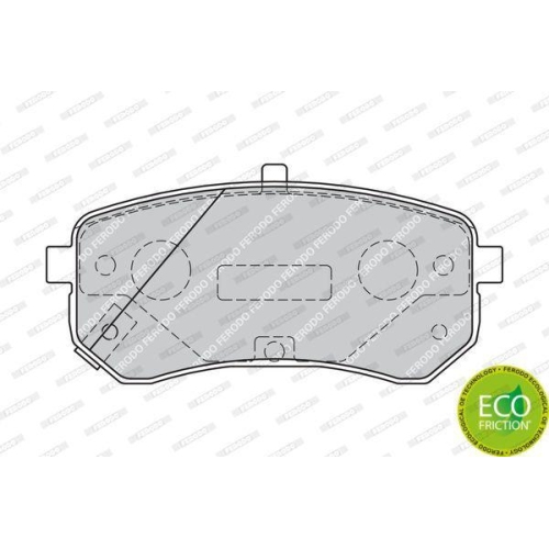 Bremsbelagsatz Scheibenbremse Ferodo FDB1902 Premier Eco Friction f&uuml;r Hyundai