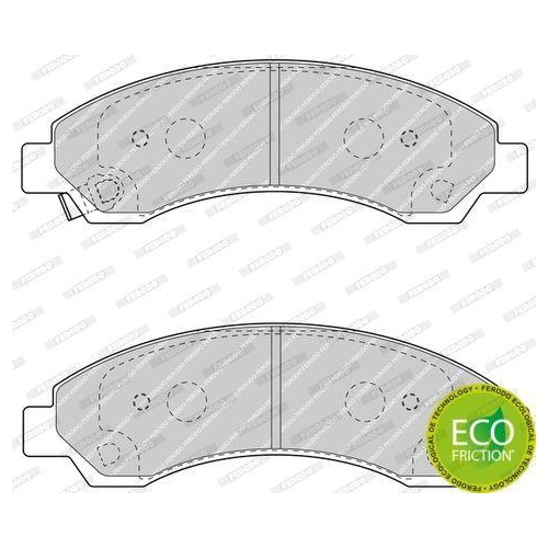 Bremsbelagsatz Scheibenbremse Ferodo FDB4625 Premier Eco Friction f&uuml;r Great Wall