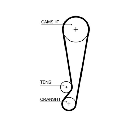 Zahnriemensatz Gates K015664XS Powergrip™ für