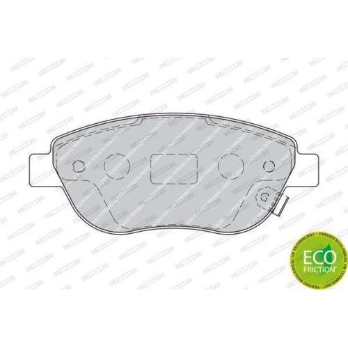 Bremsbelagsatz Scheibenbremse Ferodo FDB1919 Premier Eco Friction für Fiat Opel