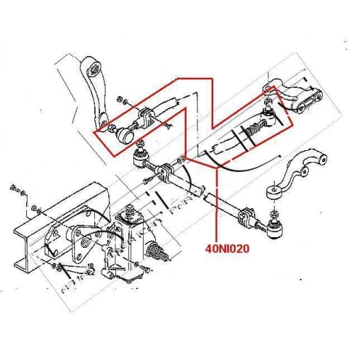 Lenkstange Red-line 40NI020 f&uuml;r Nissan Vorderachse