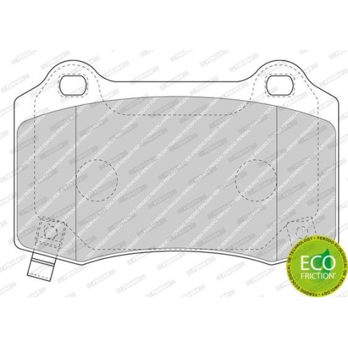 Bremsbelagsatz Scheibenbremse Ferodo FDB4777 Premier Eco Friction f&uuml;r Chrysler
