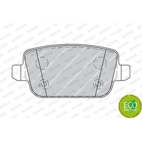 Bremsbelagsatz Scheibenbremse Ferodo FDB1933 Premier Eco Friction f&uuml;r Rover