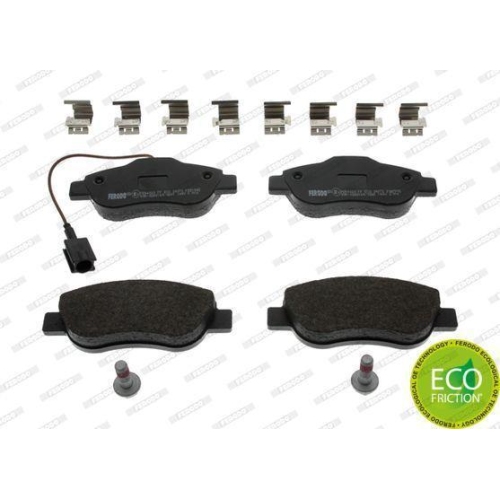 Bremsbelagsatz Scheibenbremse Ferodo FDB1945 Premier Eco Friction f&uuml;r Fiat Ford